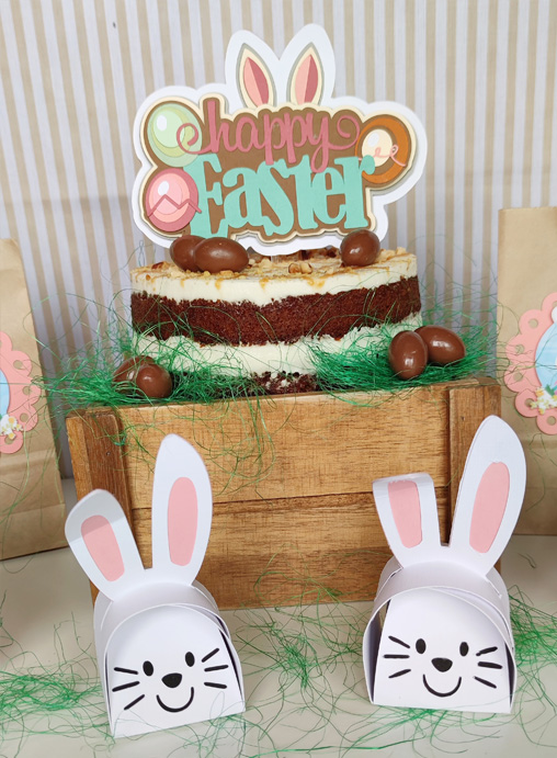 cajitas y cestas de semana santa hecho con cricut maker