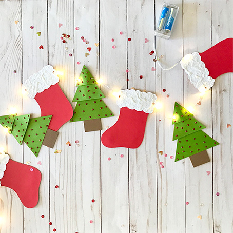 como hacer guirnaldas navideñas